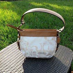 Coach Monogram with Leather Purse